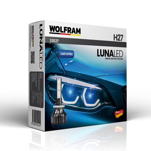 LED Автолампи Wolfram 12v H27 22W Luna LED 2шт (33527)
