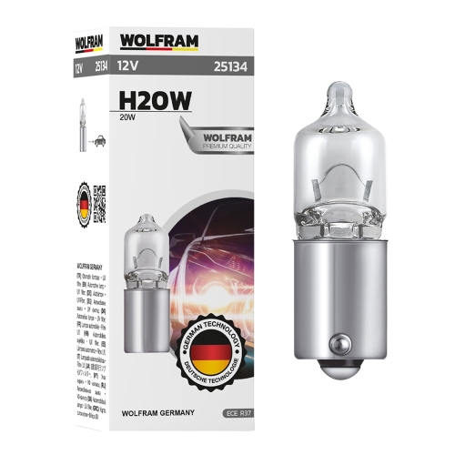 Автолампа галогенная мины Wolfram 12v H20W 20W 25134