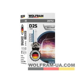 Автолампа ксеноновая Wolfram D2S 6000k 35W Ultra Violet 28752