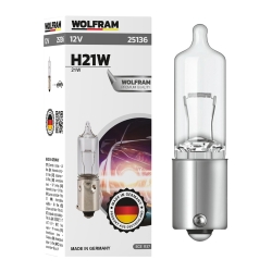 Автолампа галогенная мины Wolfram 12v H21W 21W 25136