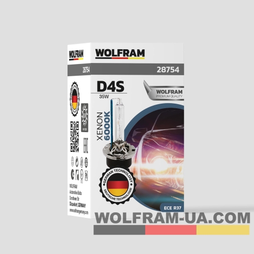 Автолампа ксенонова Wolfram D4S 6000k 35W Ultra Violet (28754)
