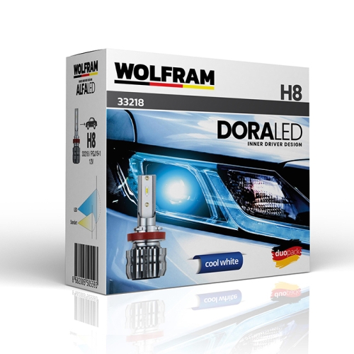LED Автолампи Wolfram 12v H8 19W Dora LED 2шт (33218)