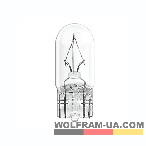 Автолампа накаливания Wolfram 12v T10 W3W 26113