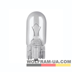 Автолампа накаливания Wolfram 12v T10 W5W 26305