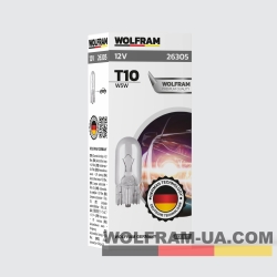 Автолампа накаливания Wolfram 12v T10 W5W 26305