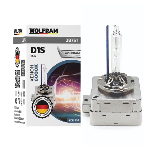 Автолампа ксенонова Wolfram D1S 6000k 35W Ultra Violet (28751)