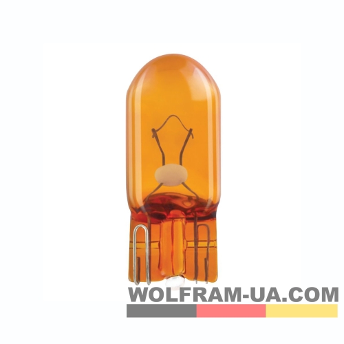 Автолампа накаливания Wolfram 12v T10 WY5W 26307 Yellow