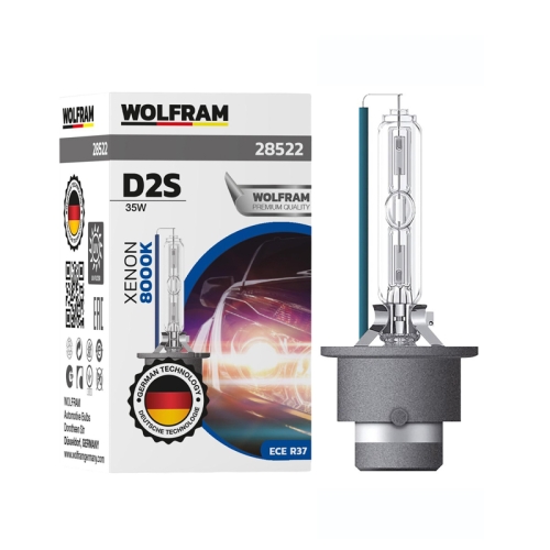 Автолампа ксенонова Wolfram D2S 8000k 35W Ice Blue (28522)