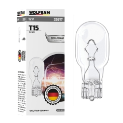 Автолампа накаливания Wolfram 12v T15 W16W 26317