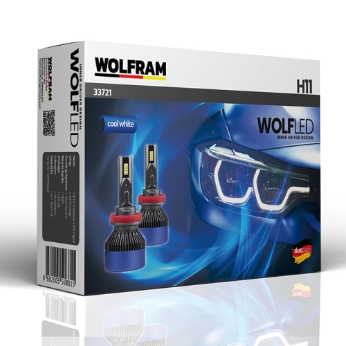 LED Автолампи Wolfram 12v H11 75W Wolf LED 2шт (33721)