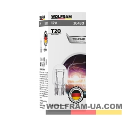 Автолампа накаливания Wolfram 12v T20 W21/5W 26430