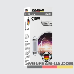Автолампа розжарювання Wolfram 12v C5W 10W (26510)