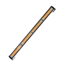 LED Балка Стробоскоп Мигалка Wolfram 40W Cob 610x55x45mm Жовте Світло (31361)