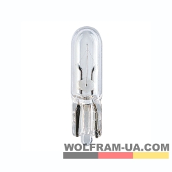 Автолампа розжарювання Wolfram 24v T5 W1.2W (34411)