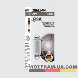 Автолампа накаливания Wolfram 24v C5W 5W 34617