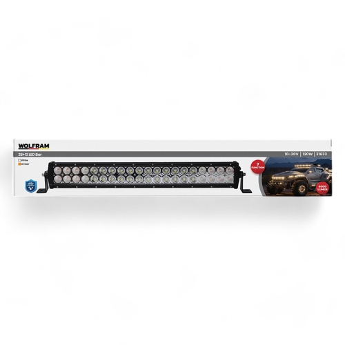 LED Балка + Дневные ходовые огни Белый+Желтый Свет Wolfram 72W 7-режимов 58см 31633