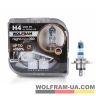 Автолампа галогенна Wolfram 12v H4 60/55W Night Vision +150% 2шт (22144NV)