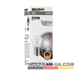 Автолампа розжарювання Wolfram 24v P21W 21W (34793)