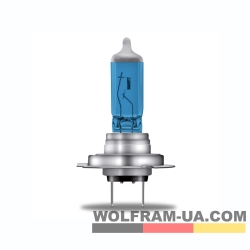 Автолампа галогенная Wolfram 12v H7 100W Sky Blue 22197SB (2шт)