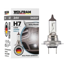 Автолампа галогенная Wolfram 24v H7 100W Power Rally 34237