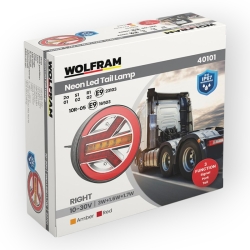 Ліхтар задній LED унівесальний Wolfram 12-30v E9 Certified Правий (40101)
