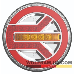 Ліхтар задній LED унівесальний Wolfram 12-30v E9 Certified Правий (40101)