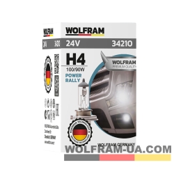 Автолампа галогенная Wolfram 24v H4 100/90W P45 Power Rally 34210