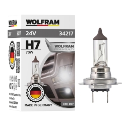 Автолампа галогенная Wolfram 24v H7 70W 34217