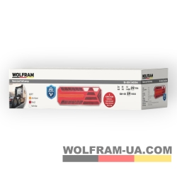Ліхтар задній LED унівесальний Wolfram 12-30v E9 Certified Лівий (40204)