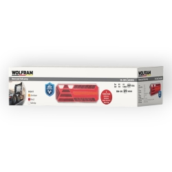 Ліхтар задній LED унівесальний Wolfram 12-30v E9 Certified Правий (40205)