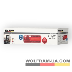 Ліхтар задній LED унівесальний Wolfram 12-30v E9 Certified Правий (40205)