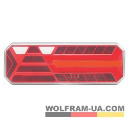 Ліхтар задній LED унівесальний Wolfram 12-30v E9 Certified Правий (40205)