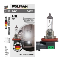 Автолампа галогенная Wolfram 24v H11 70W 34311