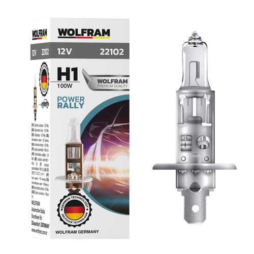 Автолампа галогенна Wolfram 12v H1 100W Power Rally (22102)