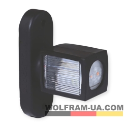 LED Ліхтар габаритний (рожки) Wolfram 12-30v 6W E Certified Правий (40301)