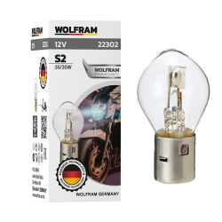 Автолампа галогенная Wolfram 12v S2 35/35W 22302