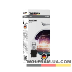 Автолампа розжарювання Wolfram 12v P27/7W 27/7W (23157)