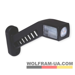 LED Фонарь габаритный (рожки) Wolfram 12-30v 6W E Certified Правый (40305)