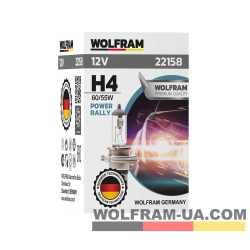 Автолампа галогенная Wolfram 12v H4 60/55W P45 Power Rally 22158