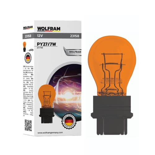 Автолампа накаливания Wolfram 12v P27/7W 27/7W 23158 Yellow