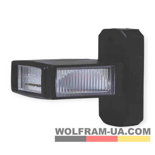 LED Ліхтар габаритний (рожки) Wolfram 12-30v 6W E Certified Лівий (40310)