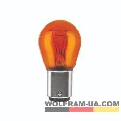Автолампа розжарювання Wolfram 12v PY21/5W 21/5W Жовта (27937)