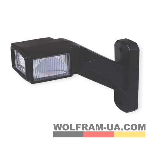 LED Ліхтар габаритний (рожки) Wolfram 12-30v 6W E Certified Лівий (40312)