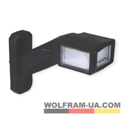 LED Фонарь габаритный (рожки) Wolfram 12-30v 6W E Certified Правый (40313)