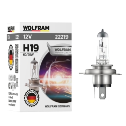 Автолампа галогенная Wolfram 12v H19 60/55W 22219
