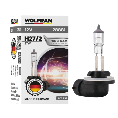Автолампа галогенна Wolfram 12v H27/2 27W (28881)