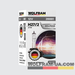 Автолампа галогенная Wolfram 12v H27/2 27W 28881