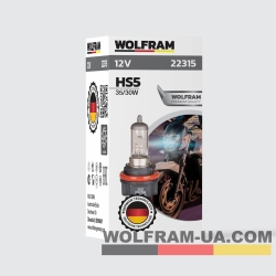 Автолампа галогенная Wolfram 12v HS5 35/30W 22315