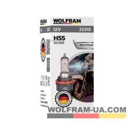 Автолампа галогенная Wolfram 12v HS5 35/30W 22315