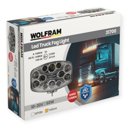 Протитуманна фара LED Wolfram 12-30v 60W E Certified (31700)